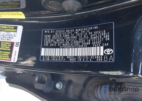2015 Toyota Corolla Le from USA, damaged, VIN 5YFBURHE6FP299610